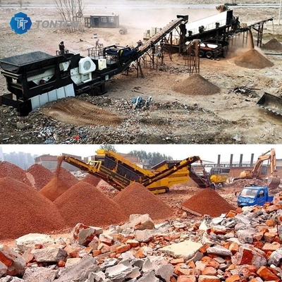 अपशिष्ट चूना पत्थर ग्रेनाइट पत्थर क्रशर मशीन छँटाई लाइन 85kw निर्माण स्थल के लिए