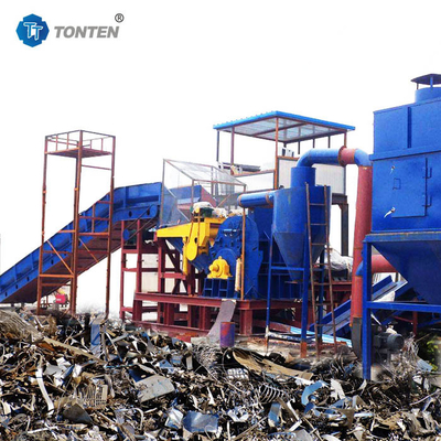 लोहा औद्योगिक स्क्रैप Shredder Crusher उत्पादन लाइन रीसाइक्लिंग मशीन
