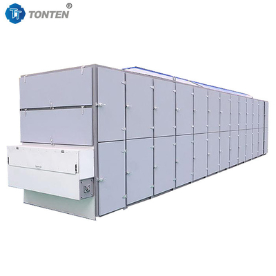 घास सब्जी जाल बेल्ट ड्रायर मशीन गर्म हवा सुखाने 58kw