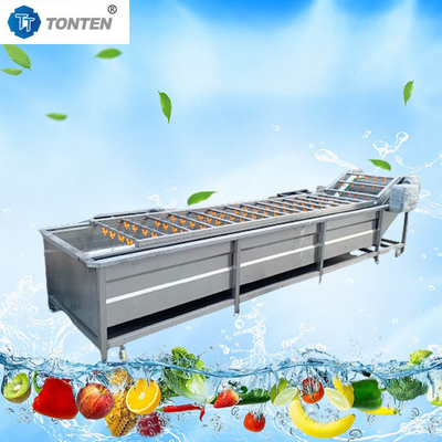 केले फल धोने के लिए वायु बुलबुला खाद्य सफाई मशीन 6kw 380v