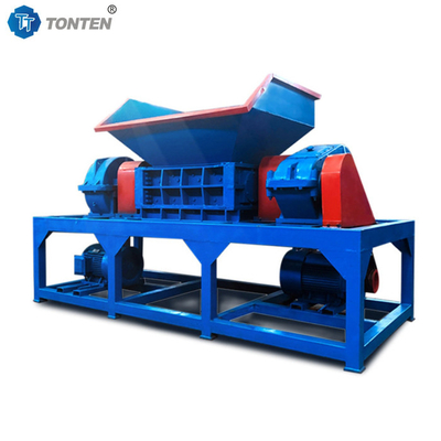 कचरा टायर कपड़े Shredder कचरा प्लास्टिक डबल शाफ्ट Shredder