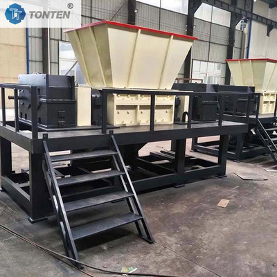 भारी शुल्क डबल शाफ्ट Shredder स्वचालित वुड्स स्टील पीसने Shredder मशीन