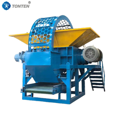 कार्डबोर्ड टायर तंबाकू कार्डबोर्ड मांस Shredder मशीन डबल शाफ्ट Shredder
