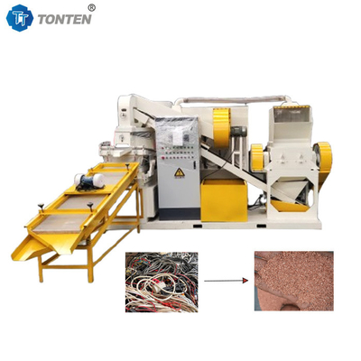 कॉपर वायर रीसाइक्लिंग प्लास्टिक पृथक्करण मशीन कचरा तार पट्टी granulation
