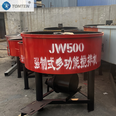 500l 700l स्वचालित स्व-लोडिंग सीमेंट मिक्सर मशीन कंक्रीट फ्लैट मिक्सर