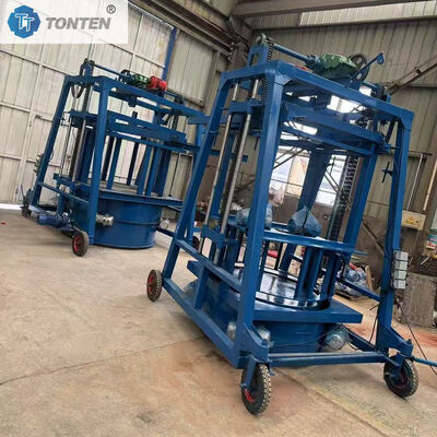 जल संरक्षण परियोजनाओं के लिए मोबाइल प्रकार का कंक्रीट मैनहोल रिंग और पाइप ईंट बनाने की मशीन