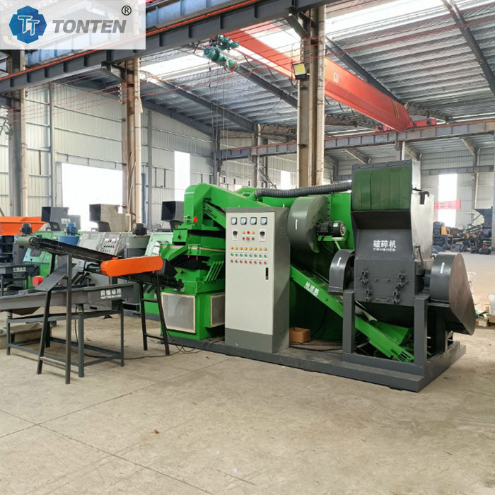 तांबा प्लास्टिक पृथक्करण पुनर्चक्रण तांबा तार granulator मशीन