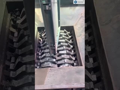 कचरा टायर कपड़े Shredder कचरा प्लास्टिक डबल शाफ्ट Shredder